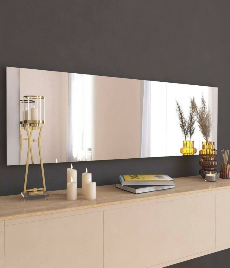 Specchio soggiorno bianco 40x120h cm - Fiammetta