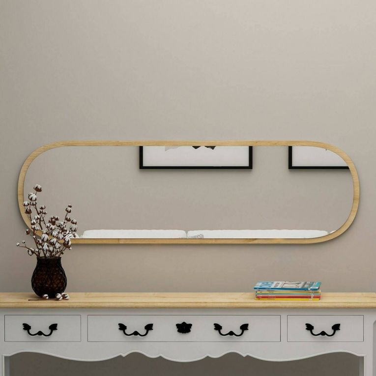 Specchio stretto rovere 40x120h cm - Korban