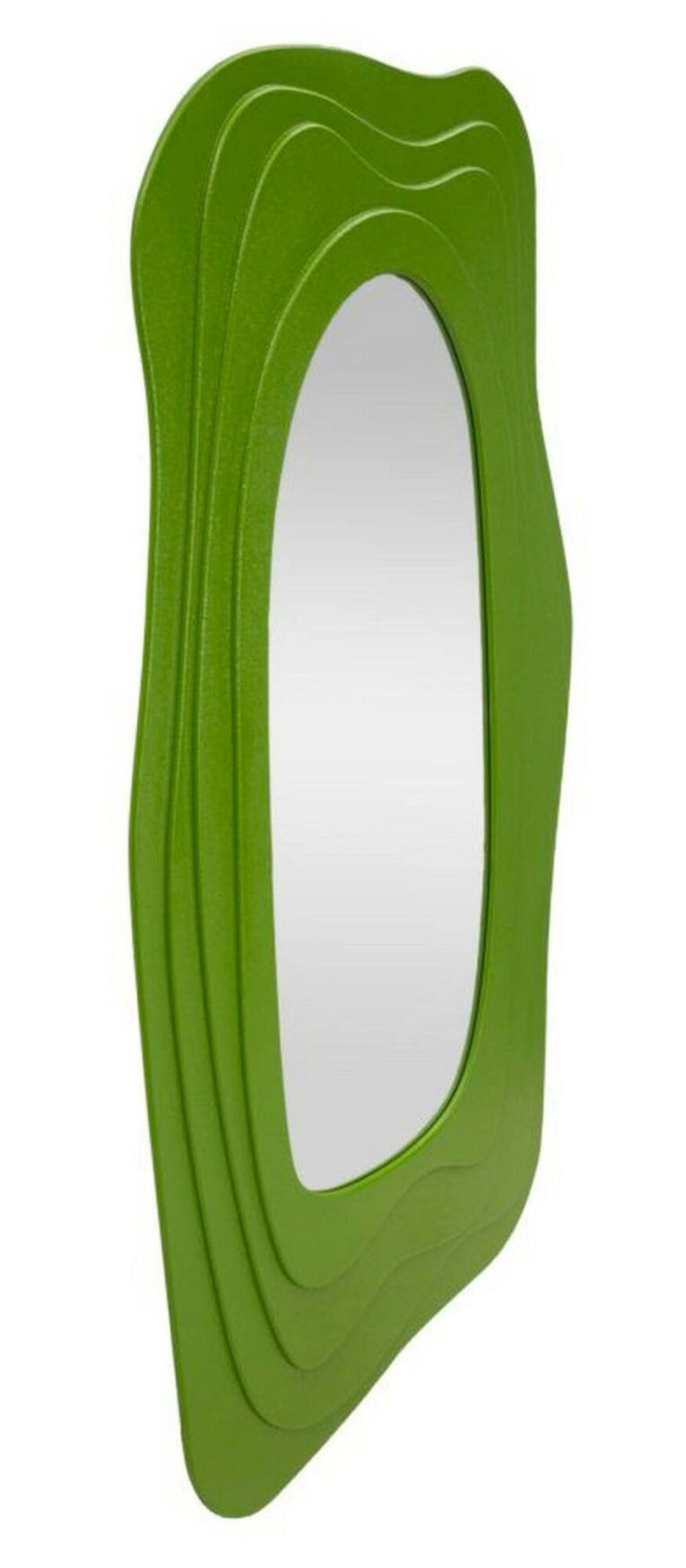 Specchio Tiete, Specchiera, Articolo d'arredo a muro, Decorazione con specchio, 90x4 h165 cm, Verde