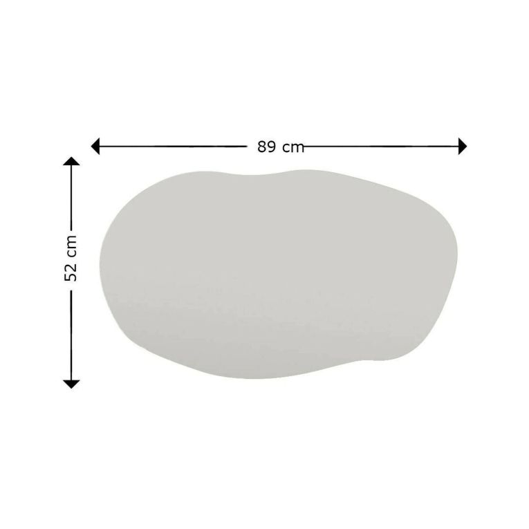 Specchio tondeggiante nero 52x89h cm - Apache
