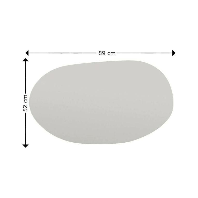 Specchio tondo nero 89x52h cm - Nerina