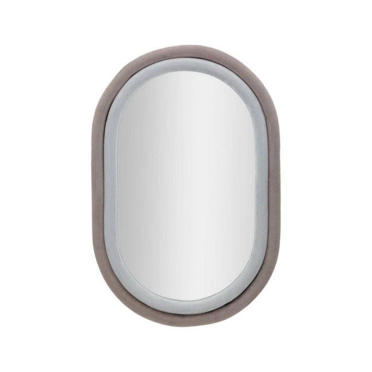 Specchio tortora e grigio 60x90h cm - Marinetti