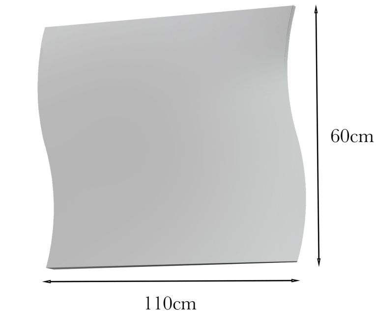 Specchio trasparente 110x60h cm - Ardin