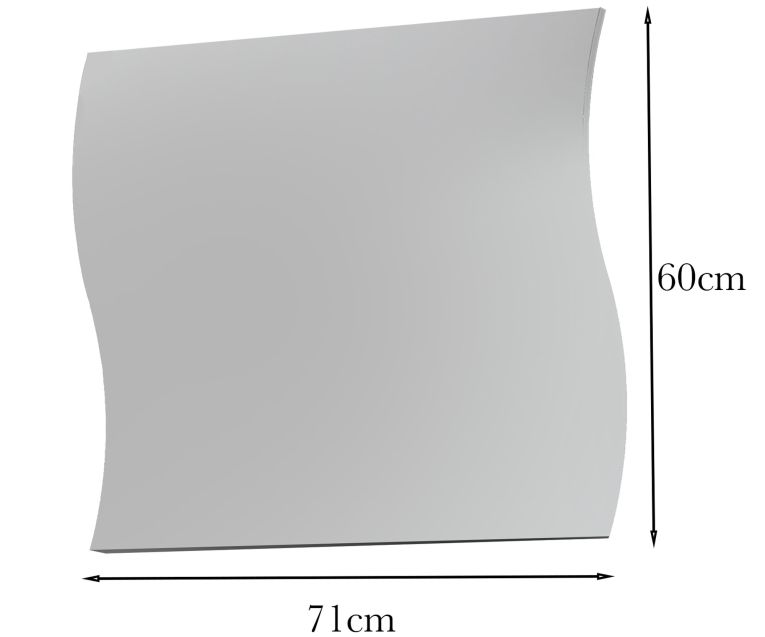 Specchio trasparente 71x60h cm - Ardin