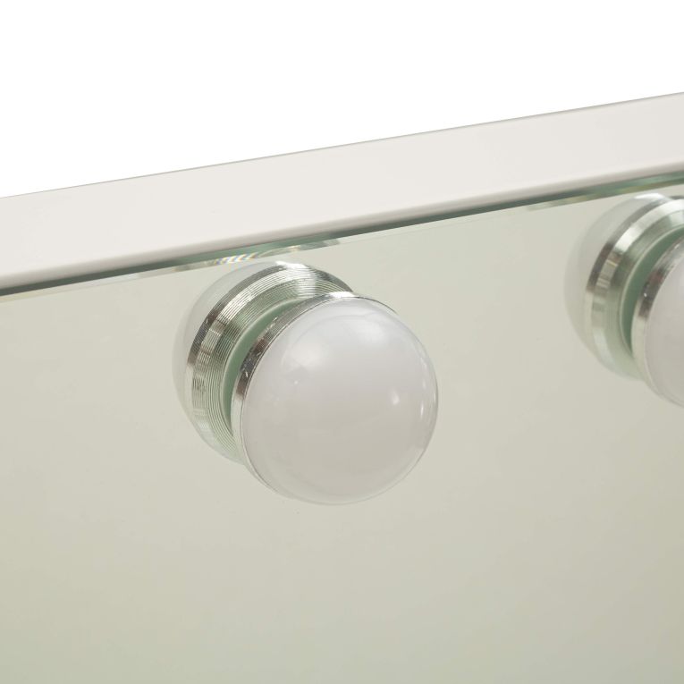 Specchio Trasparente Lampadine Incluse Forma Rettangolare 61x47h cm, Tipologia a Parete - Galiseri