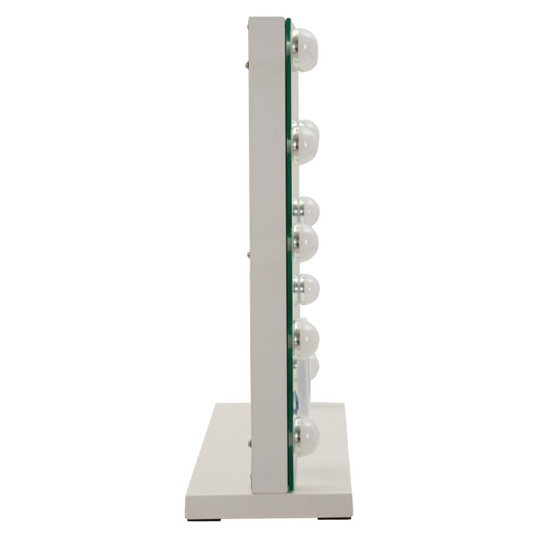 Specchio Trasparente Lampadine Incluse Forma Rettangolare 61x47h cm, Tipologia a Parete - Galiseri