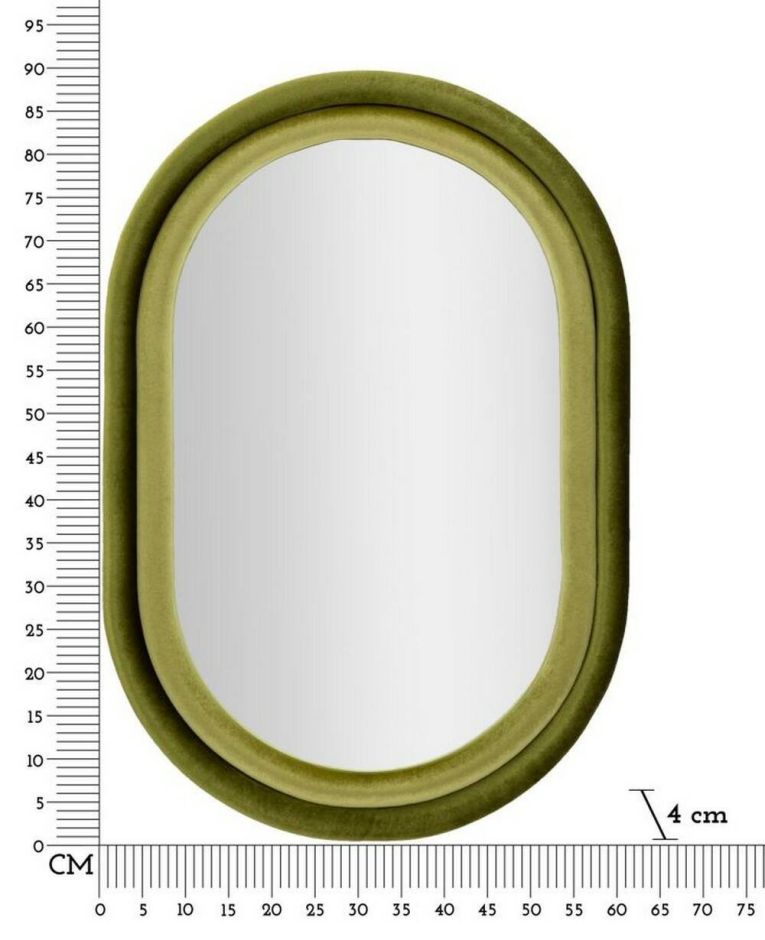 Specchio verde 60x90h cm - Marinetti