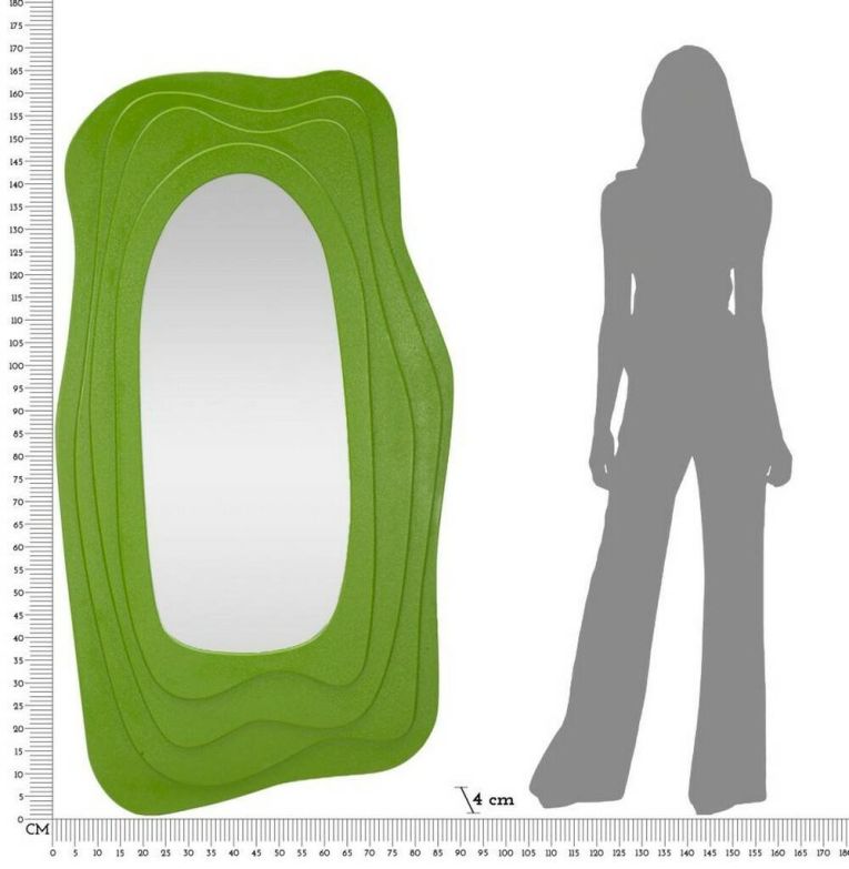 Specchio verde 90x165h cm - Pregola