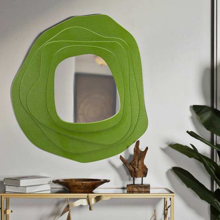 Specchio verde 90x97h cm - Brennero