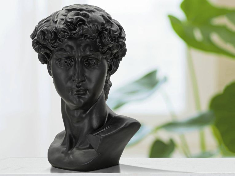 Statua Acquerello, 44x36 h60 cm, Nero