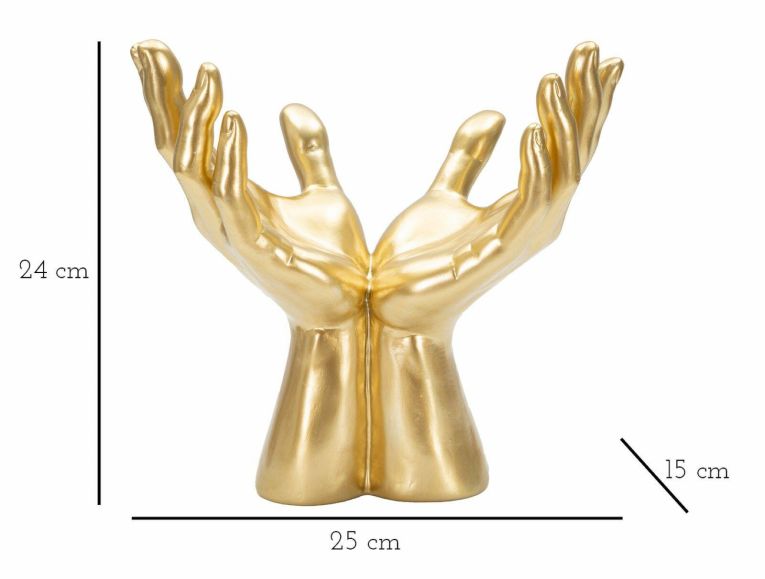 Statua Arabica, 25x15 h24 cm, Oro