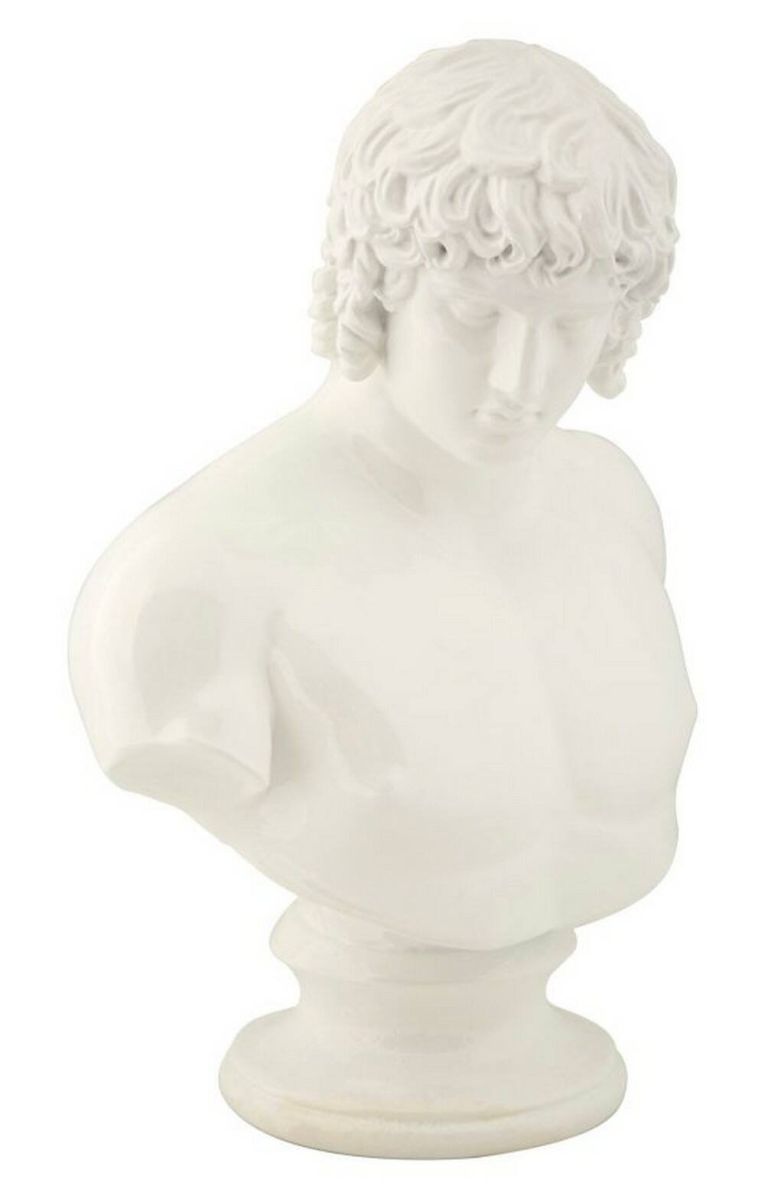 Stauta Bianchi, Complemento d'arredo, Articolo decorativo, Accessorio d'arredo, 18x13 h25 cm, Bianco