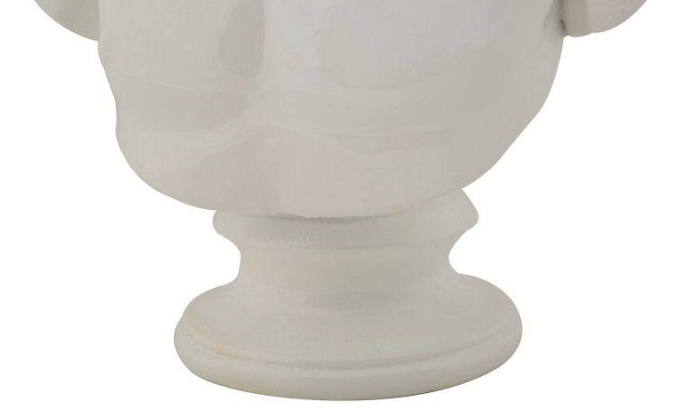 Stauta Bianchi, Complemento d'arredo, Articolo decorativo, Accessorio d'arredo, 18x13 h25 cm, Bianco