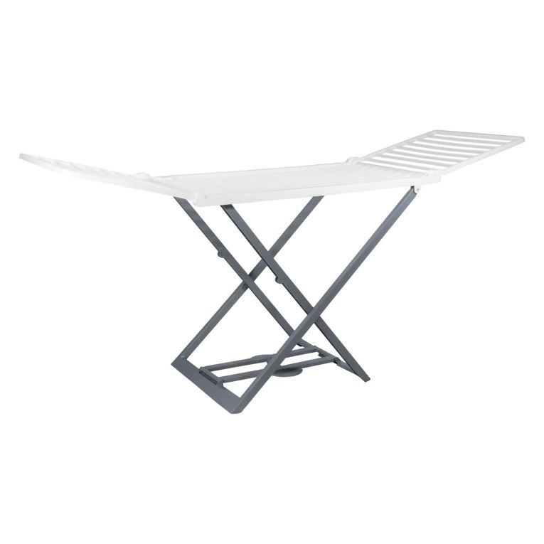 Stendibiancheria- Bianco Grigio Stendibiancheria Colore Struttura Grigio, Made in Italy - Betts