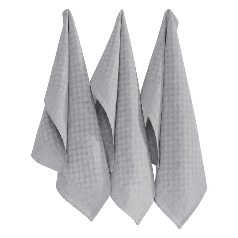Strofinaccio Grigio Scuro Lavabile in Lavatrice si 40° 10 Pezzi 40x60 cm, Sfumatura Colore Struttura Scuro - Radasi