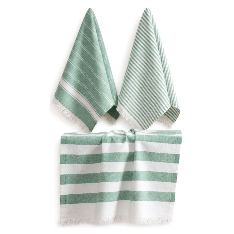 Strofinaccio Verde Lavabile in Lavatrice si 40° 3 Pezzi 45x65 cm, - Nifali