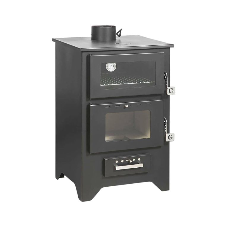 Stufa a legna Milicia, 59x51 h91 cm, Nero