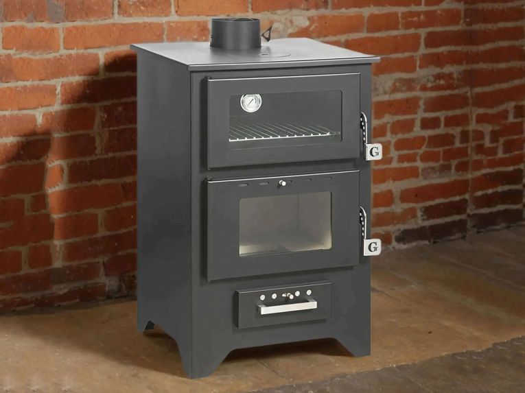 Stufa a legna Milicia, 59x51 h91 cm, Nero