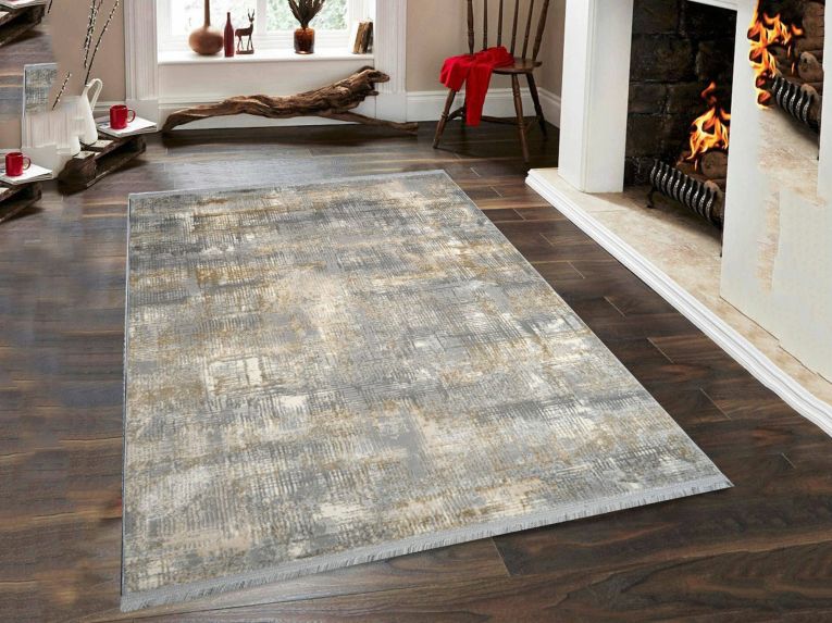 Tappeto Bellefontaine, Grigio e Beige, 200x290 cm