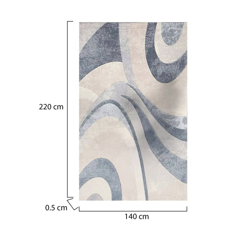 Tappeto blu 220x140 cm, Antiscivolo - Hot Springs