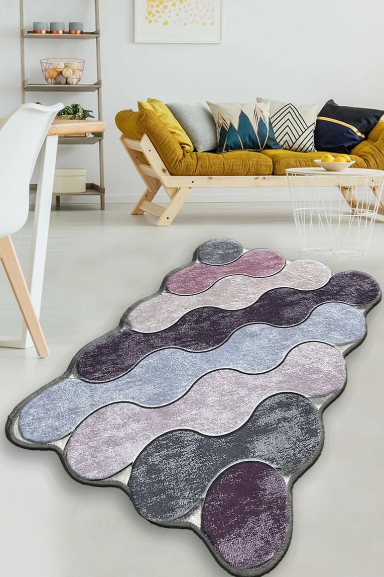 Tappeto da bagno Anderson, 120x70 cm, Viola