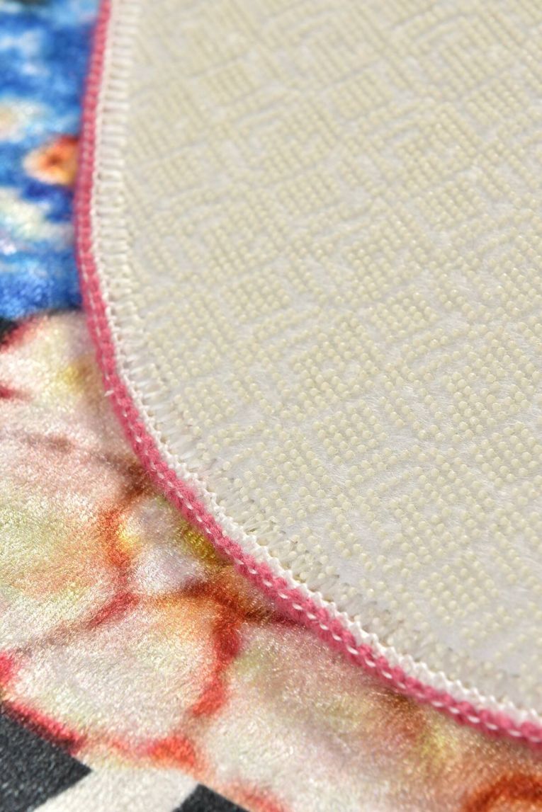 Tappeto da bagno Fairborn, 100x100 cm, Multicolore