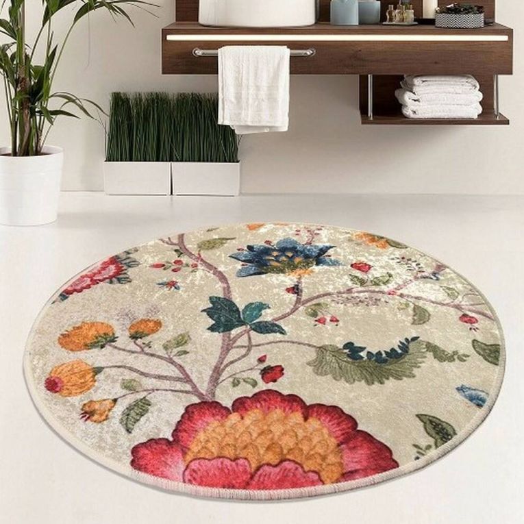 Tappeto da bagno Granite City, Multicolore, 100x100 cm