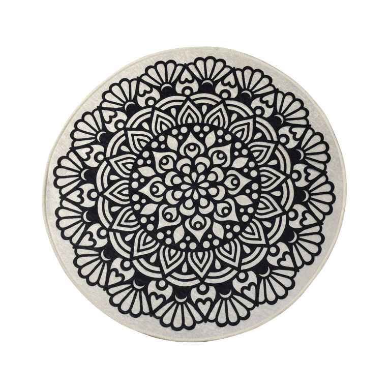 Tappeto da bagno Muskogee, 100x100 cm, Multicolore