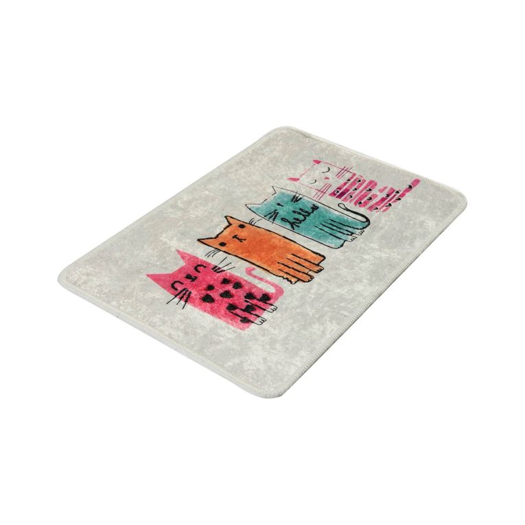 Tappeto da bagno Owensboro, 60x40 cm, Eleganza felina