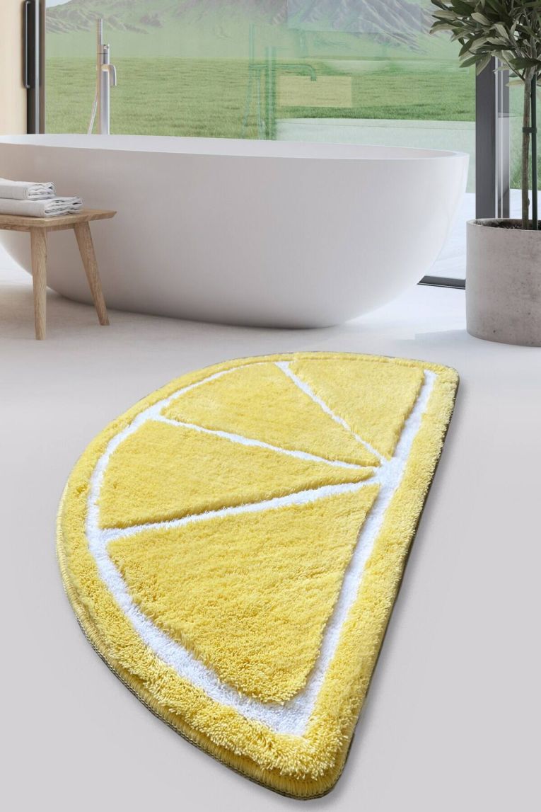 Tappeto da bagno Strongsville, 100x60 cm, Giallo