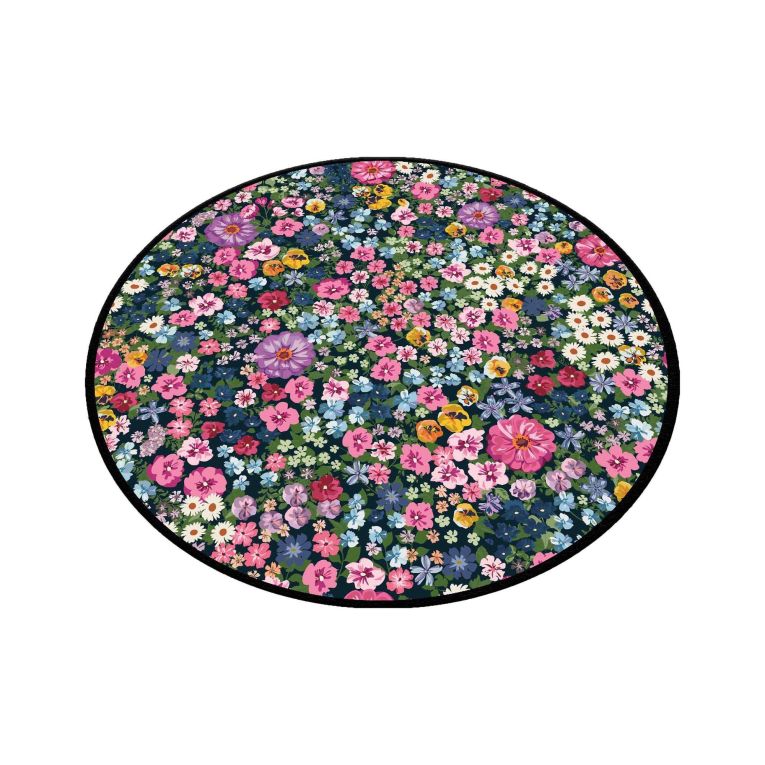 Tappeto da bagno Warrensburg, Multicolore, 120x120 cm