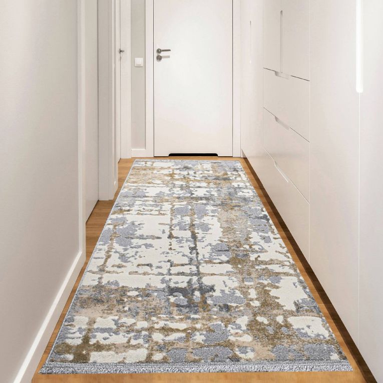 Tappeto Delaware, Grigio e Beige, 120x200 cm