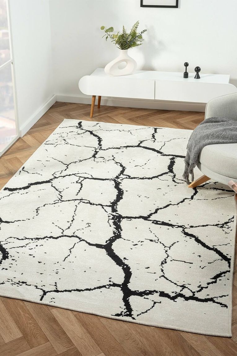 Tappeto Las Cruces, 80x150 cm, Bianco