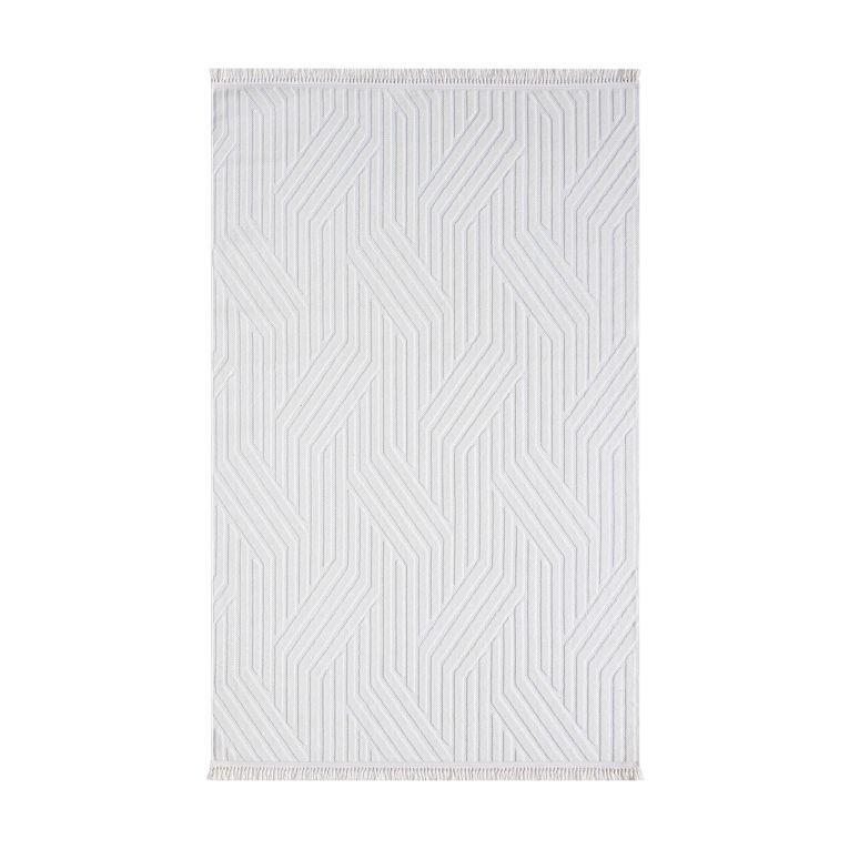 Tappeto Leavenworth, Bianco, 100x200 cm