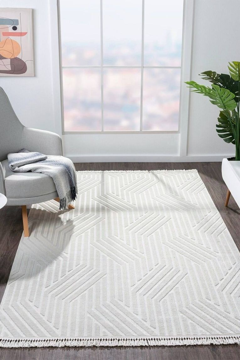 Tappeto Leavenworth, Bianco, 150x230 cm