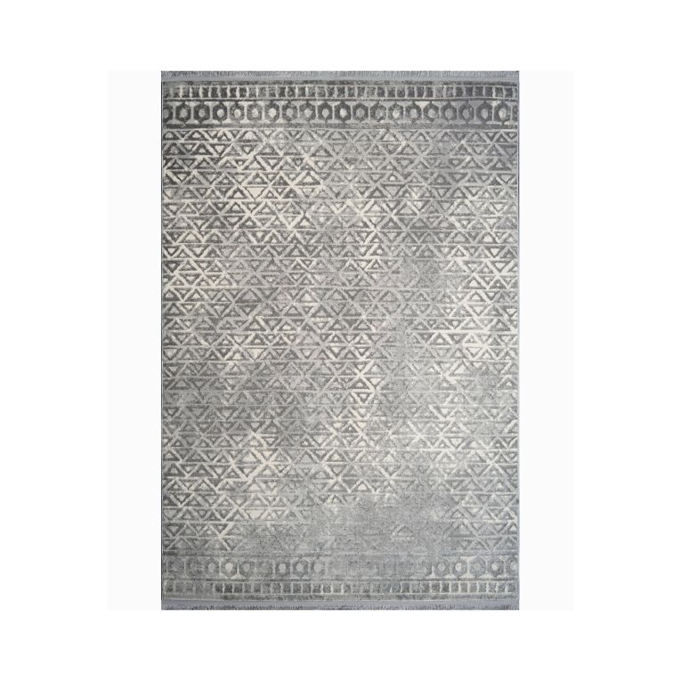 Tappeto London, Grigio e Crema, 100x150 cm