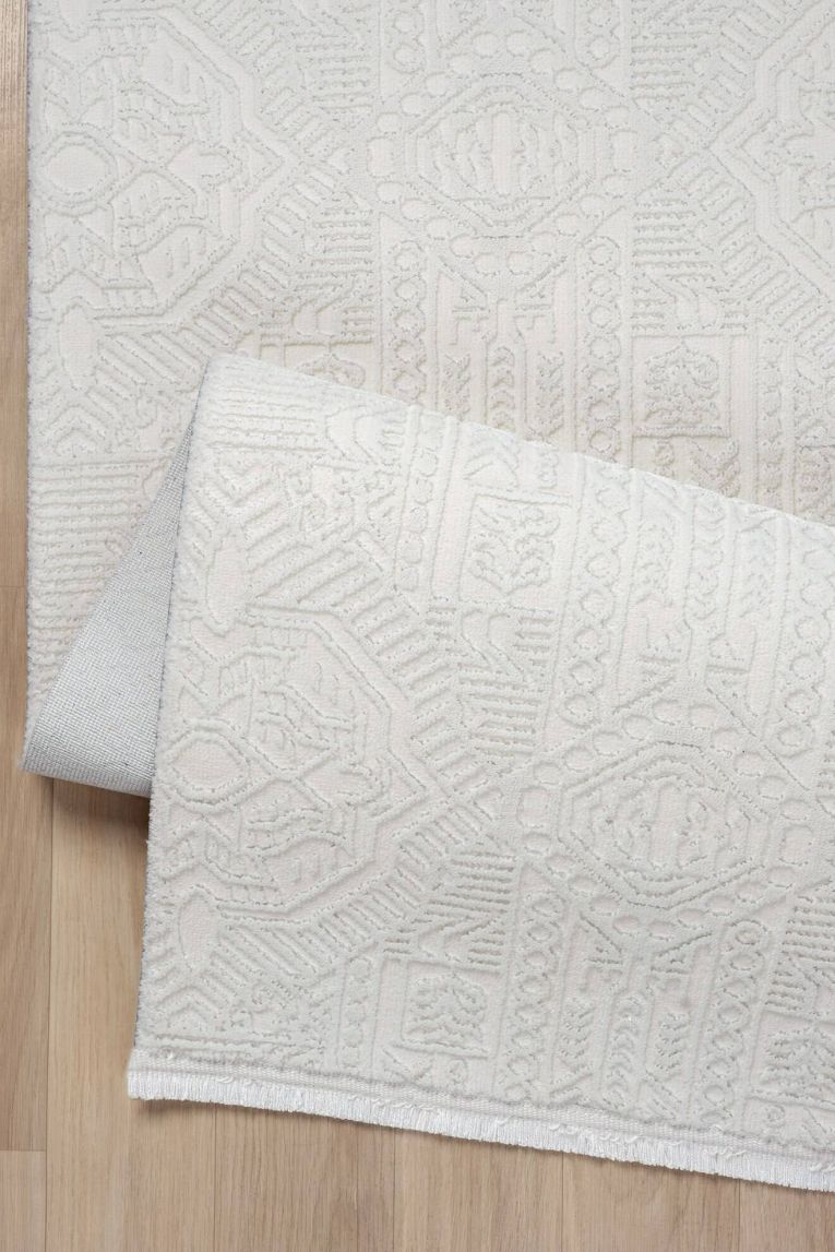 Tappeto Lyndhurst, Bianco, 80x250 cm