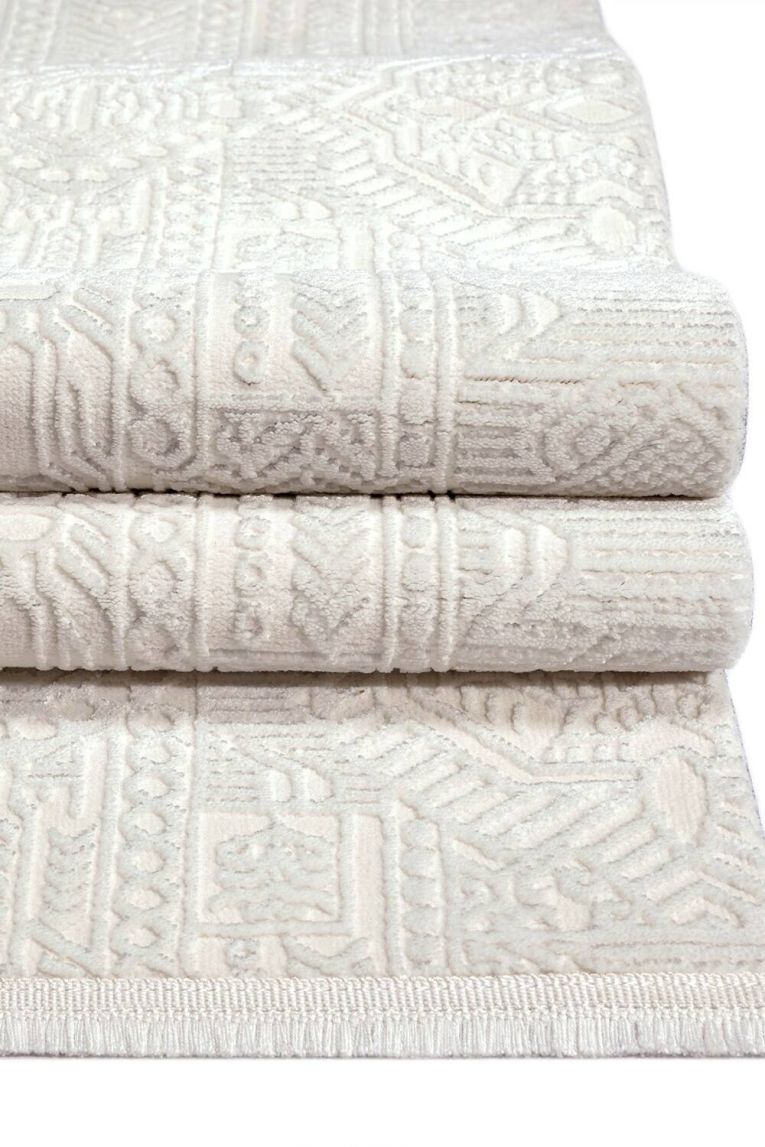 Tappeto Lyndhurst, Bianco, 80x250 cm