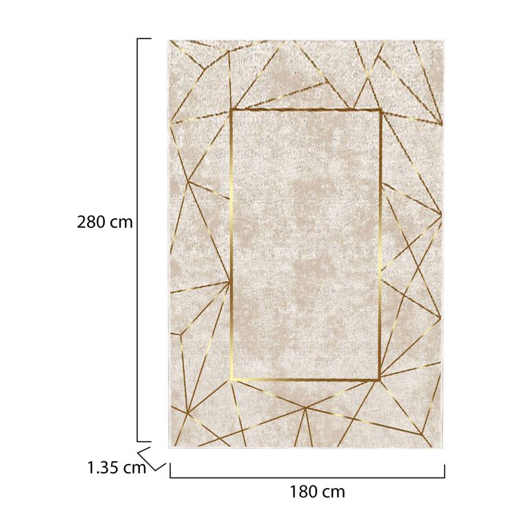 Tappeto Multicolore 180x280 cm, Antiscivolo - Vermilion