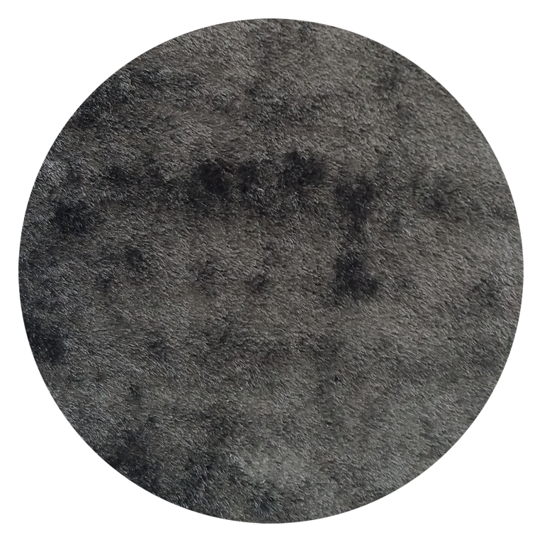 Tappeto Nero Antracite Altezza Pelo 35 mm 100% Poliestere Forma Quadrato 67x67 cm, Adatto a Riscaldamento a Pavimento - Latisa