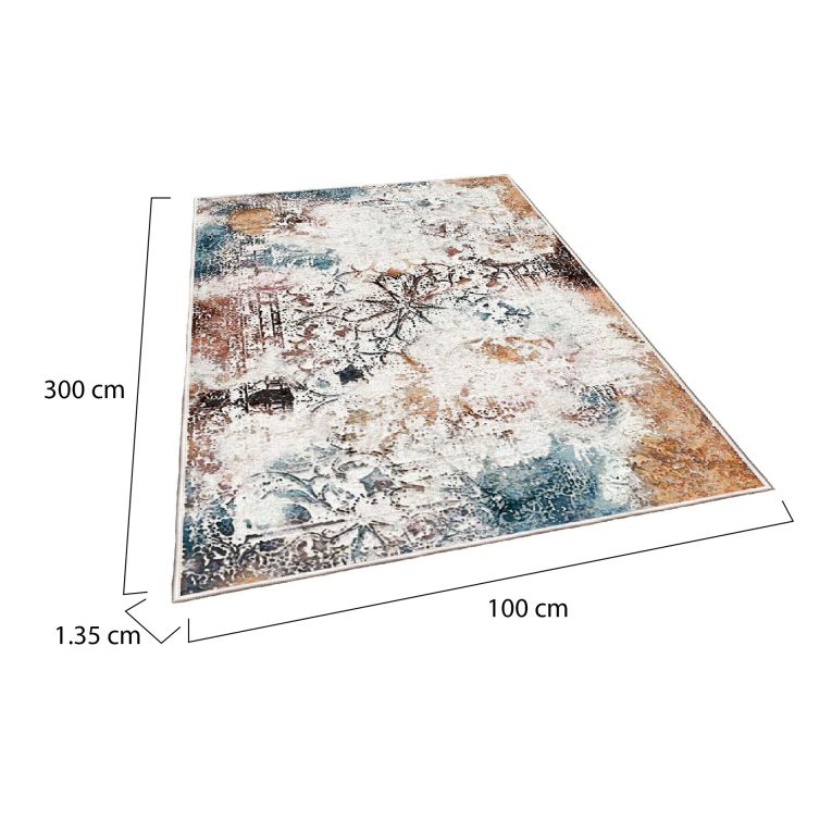 Tappeto Rocky River, Multicolore, 100x300 cm