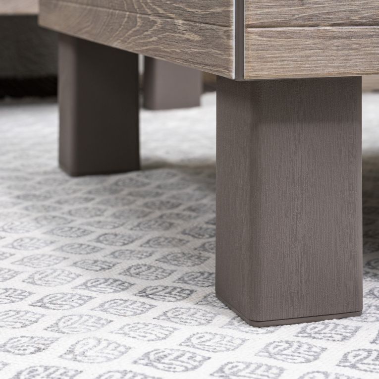 Tavolino da Esterno Marrone Noce 4 Posti 65x65x29h cm - Ionia