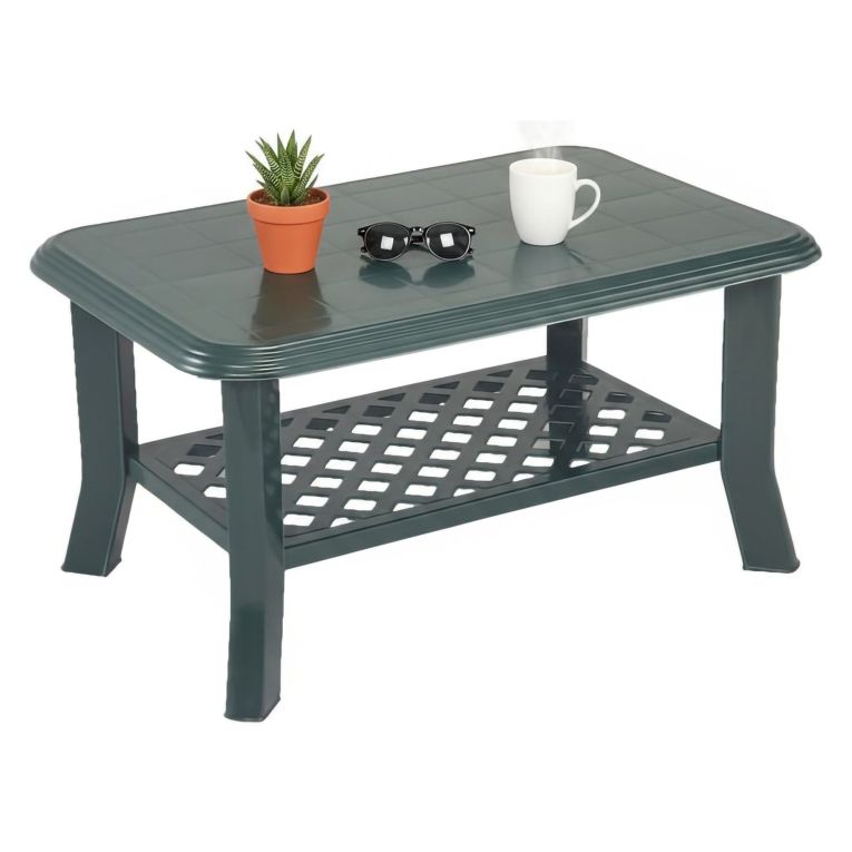 Tavolino da Esterno Verde 2 Posti 90x60x46h cm, Made in Italy - Ucria