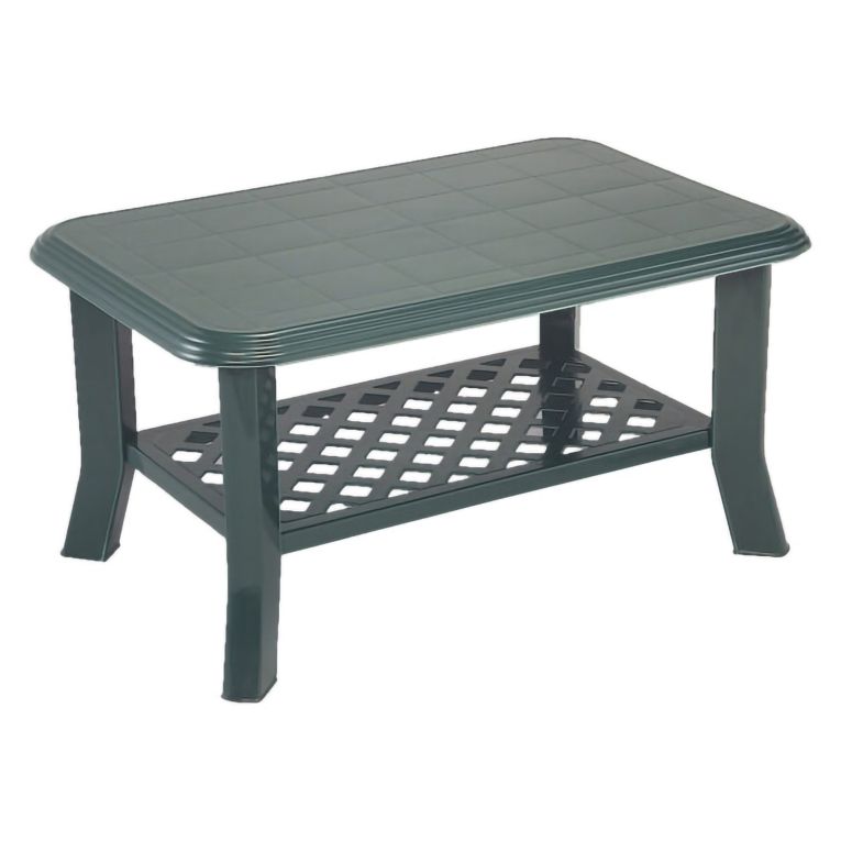 Tavolino da Esterno Verde 2 Posti 90x60x46h cm, Made in Italy - Ucria