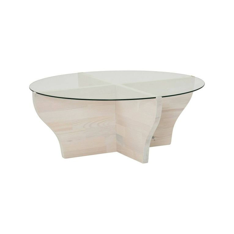 Tavolino da salotto Almach, Tavolo basso da soggiorno, Ripiano da caffè, Tavolino per divano, 92x92h36 cm, Bianco