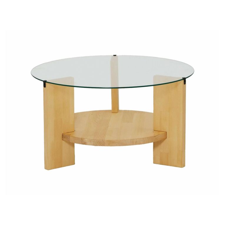 Tavolino da salotto Alnitak, Tavolo basso da soggiorno, Ripiano da caffè, Tavolino per divano, 75x75h40 cm, Quercia