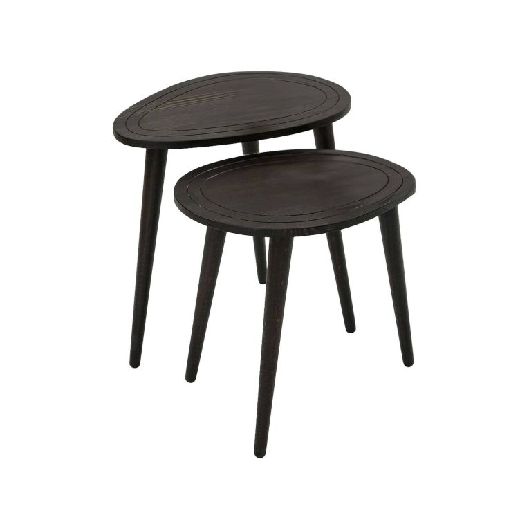 Tavolino da salotto Azha, Tavolo basso da soggiorno, Ripiano da caffè, Tavolino per divano, 50x33h52 cm, Antracite