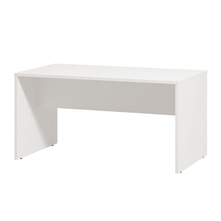 Tavolino da Salotto Bianco con Piedini un Vano 90x49.5x45.5h cm, Forma Rettangolare - Formia
