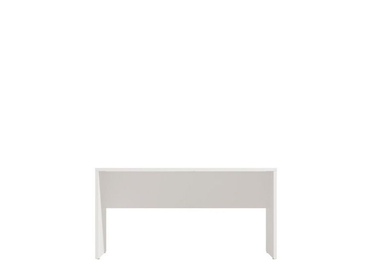 Tavolino da Salotto Bianco con Piedini un Vano 90x49.5x45.5h cm, Forma Rettangolare - Formia