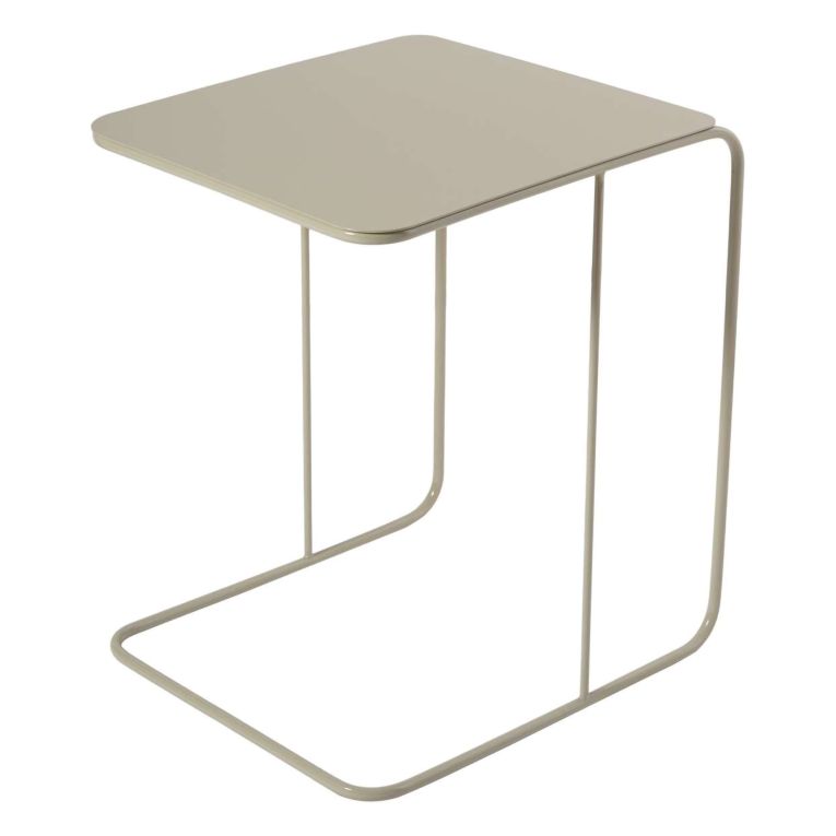 Tavolino da Salotto Bianco Crema Effetto Lucido Forma Rettangolare 47x46x57h cm, Sfumatura Colore Ripiano Crema - Cattaneo